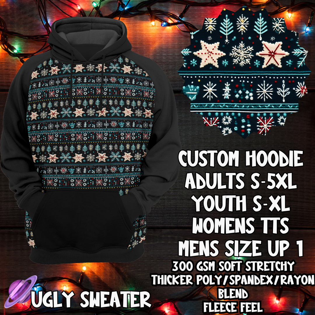 UGLY SWEATER-HOODIE-XMAS SWEATER (PREORDER CLOSES 9/27, ETA END NOV.)