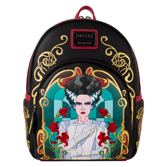 Loungefly Universal Monsters - Bride Of Frankenstein Stained Glass Mini Backpack
