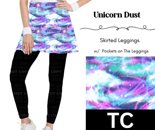 Unicorn Dust Skirted Full Length Leggings w/ Pockets