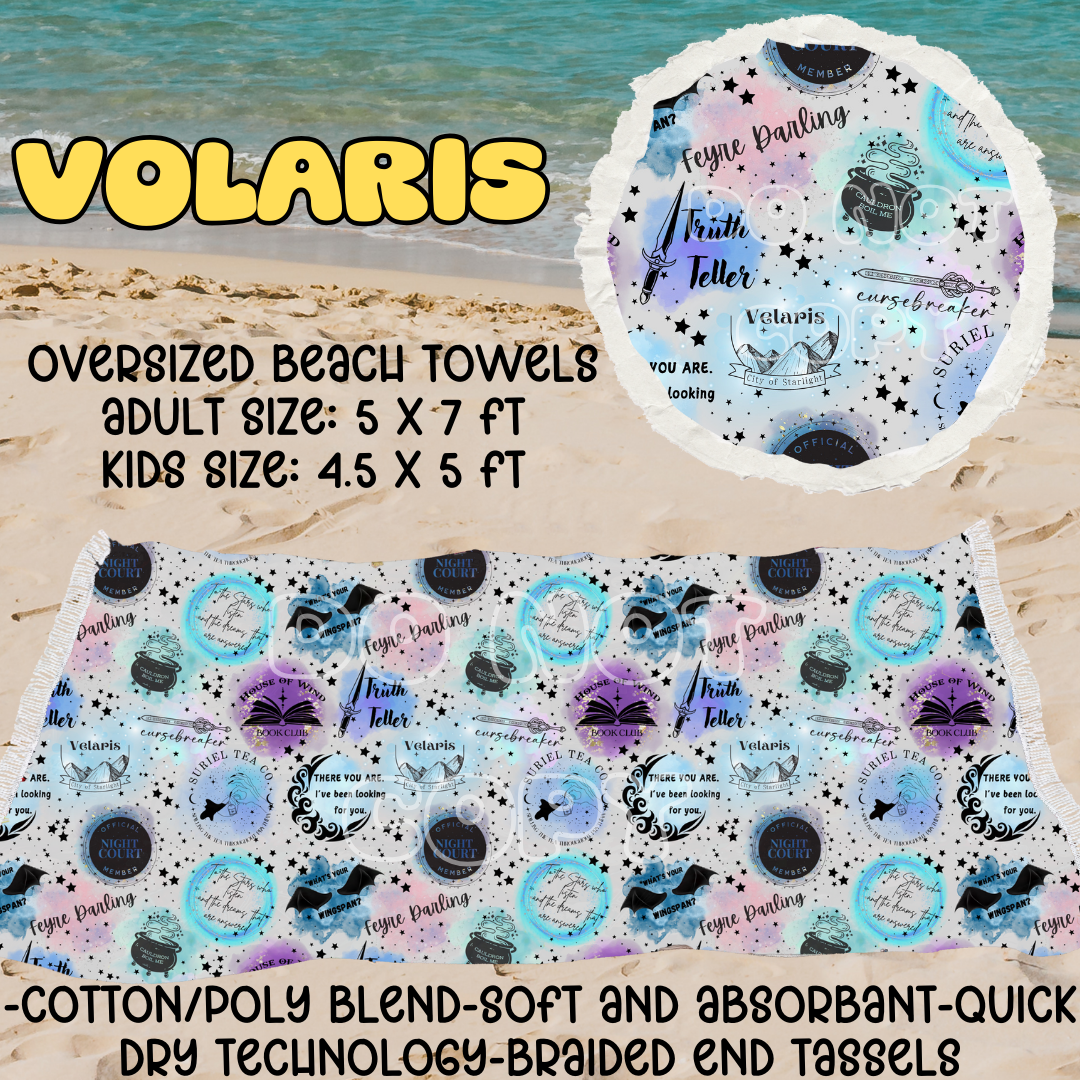 Volaris -OVERSIZED BEACH TOWEL 6-PREORDER CLOSING 3/20