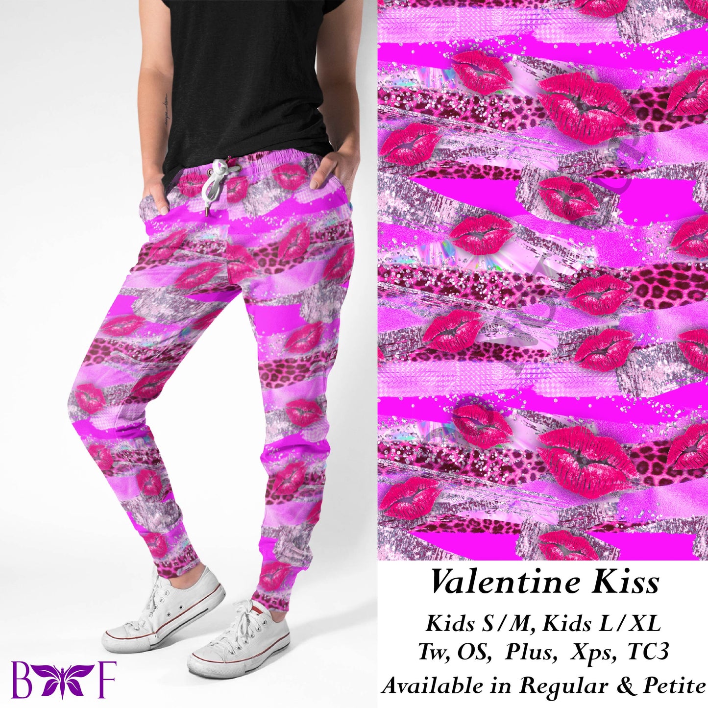 Valentine Kiss leggings and capris