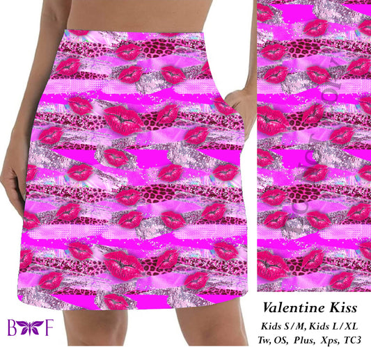 Valentine Kiss Skort