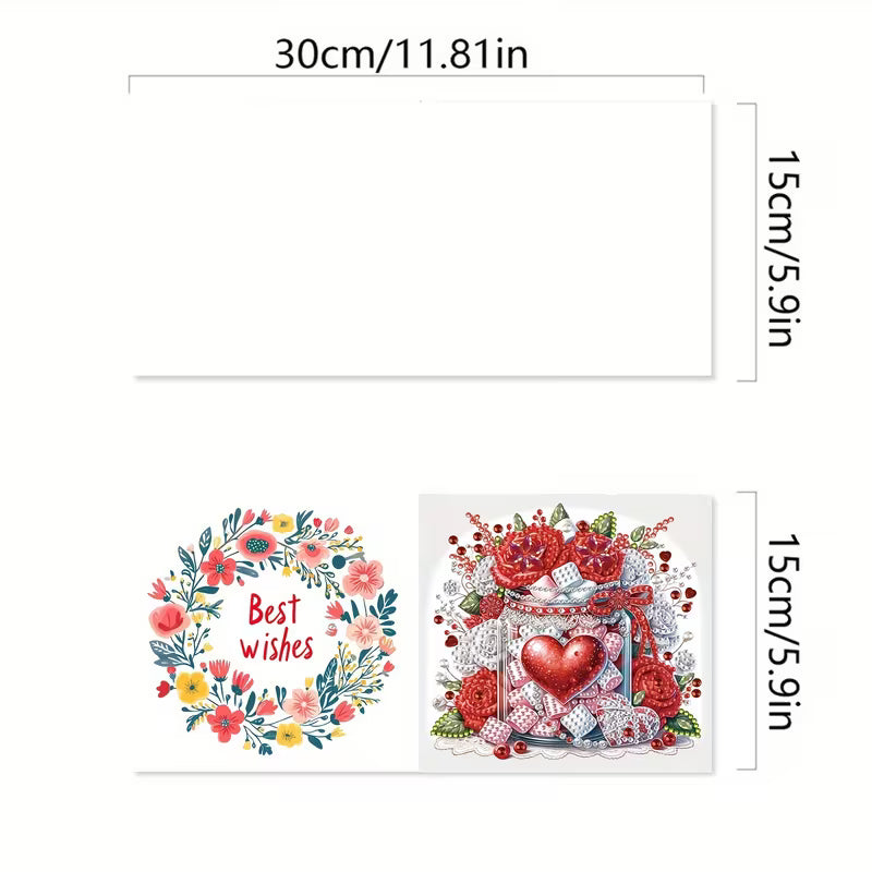 Valentine Love Diamond Art Card Kit (Set of 6)