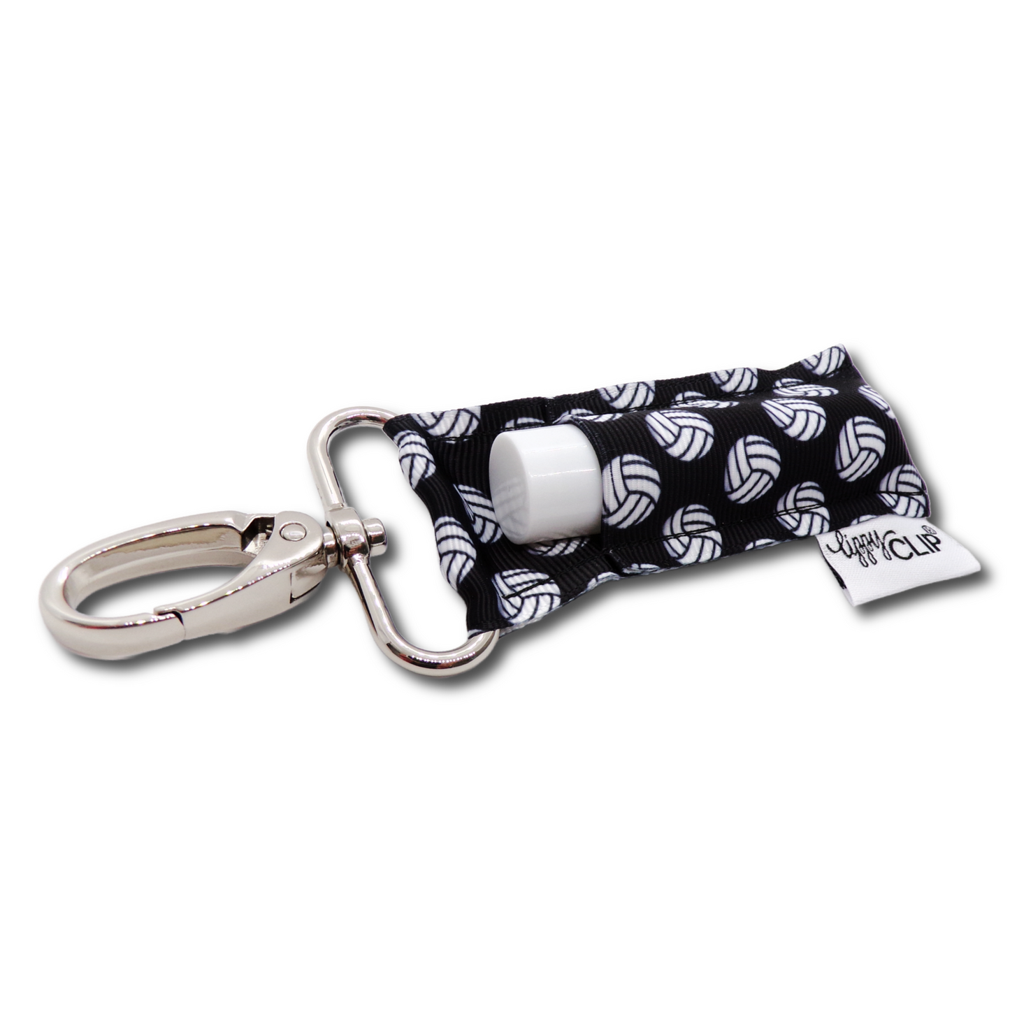 Volleyball on Black LippyClip® Lip Balm Holder