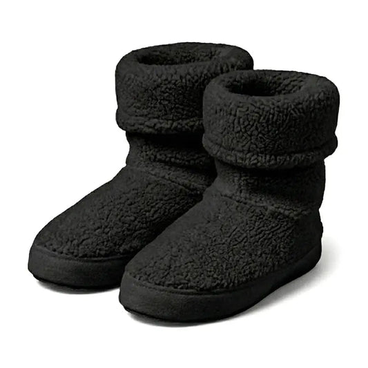 Polar Feet Women's Snugs - Black Berber