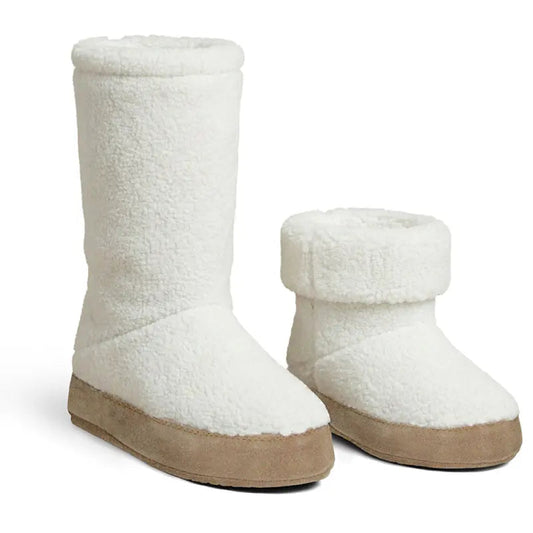 Polar Feet Women's Snugs - Cream Berber