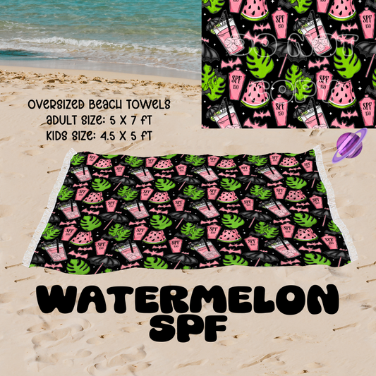Watermelon SPF -OVERSIZED BEACH TOWEL 6-PREORDER CLOSING 3/20