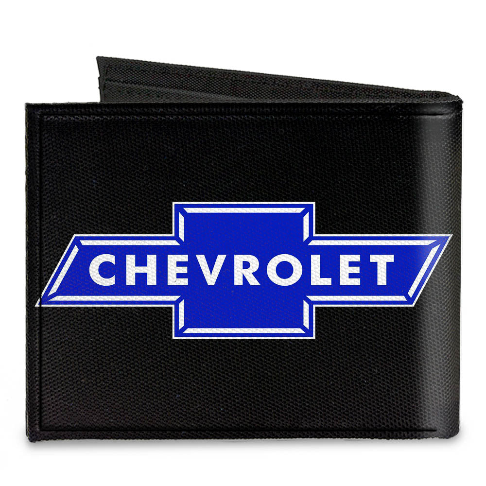 Canvas Bi-Fold Wallet - Chevy Bowtie Logo CENTERED