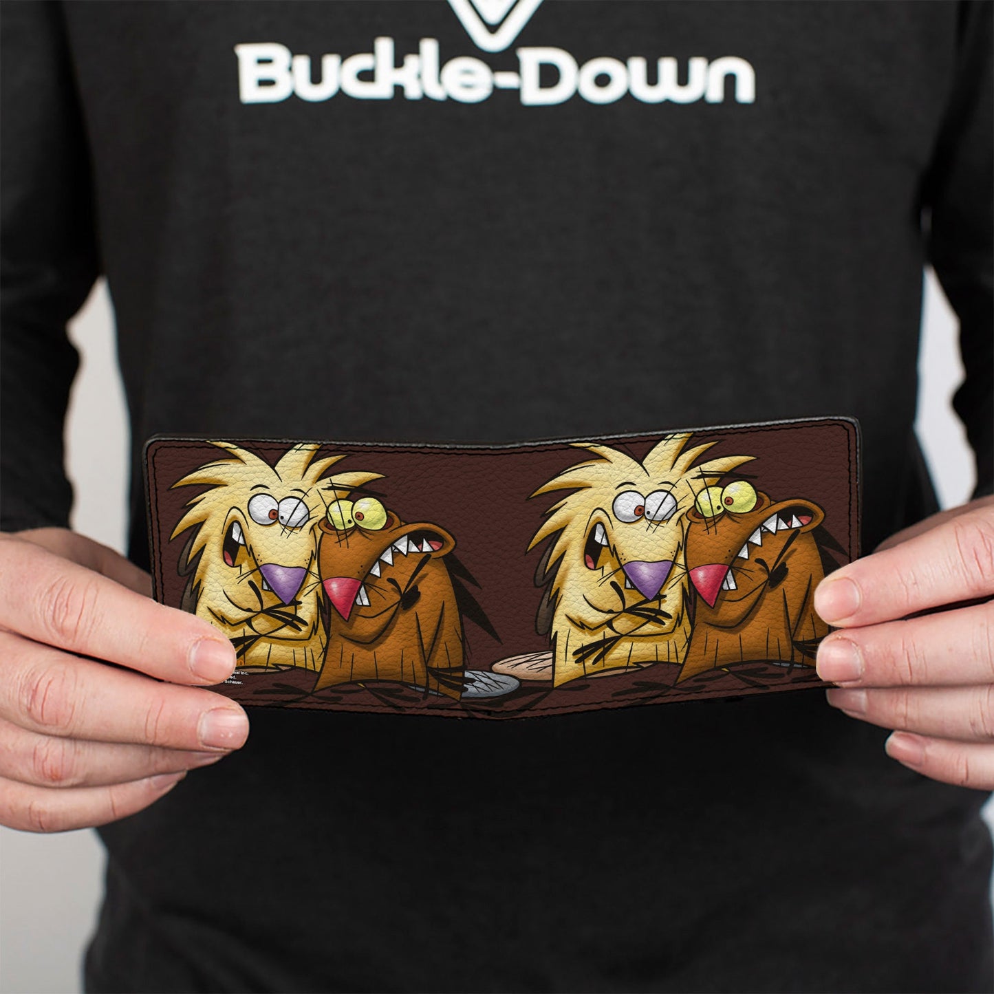 Bi-Fold Wallet - Angry Beavers Norbert & Daggett CLOSE-UP Pose