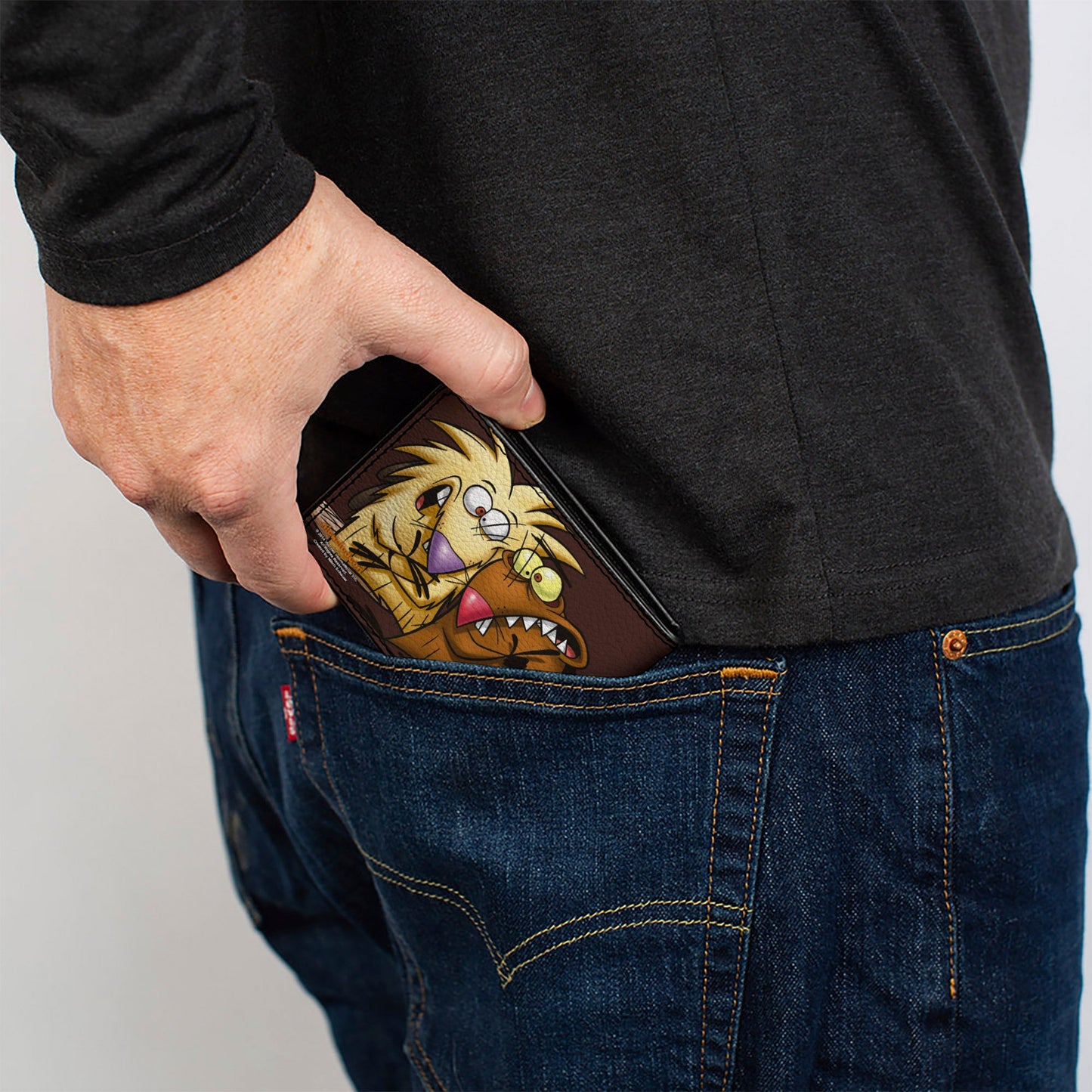 Bi-Fold Wallet - Angry Beavers Norbert & Daggett CLOSE-UP Pose