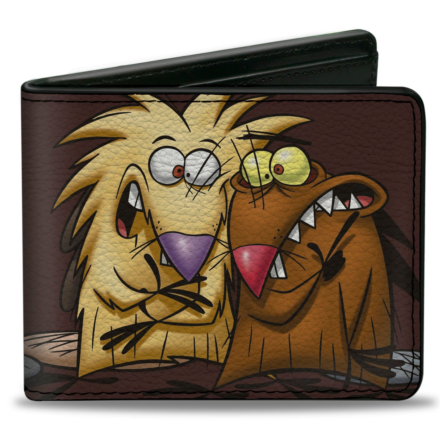 Bi-Fold Wallet - Angry Beavers Norbert & Daggett CLOSE-UP Pose