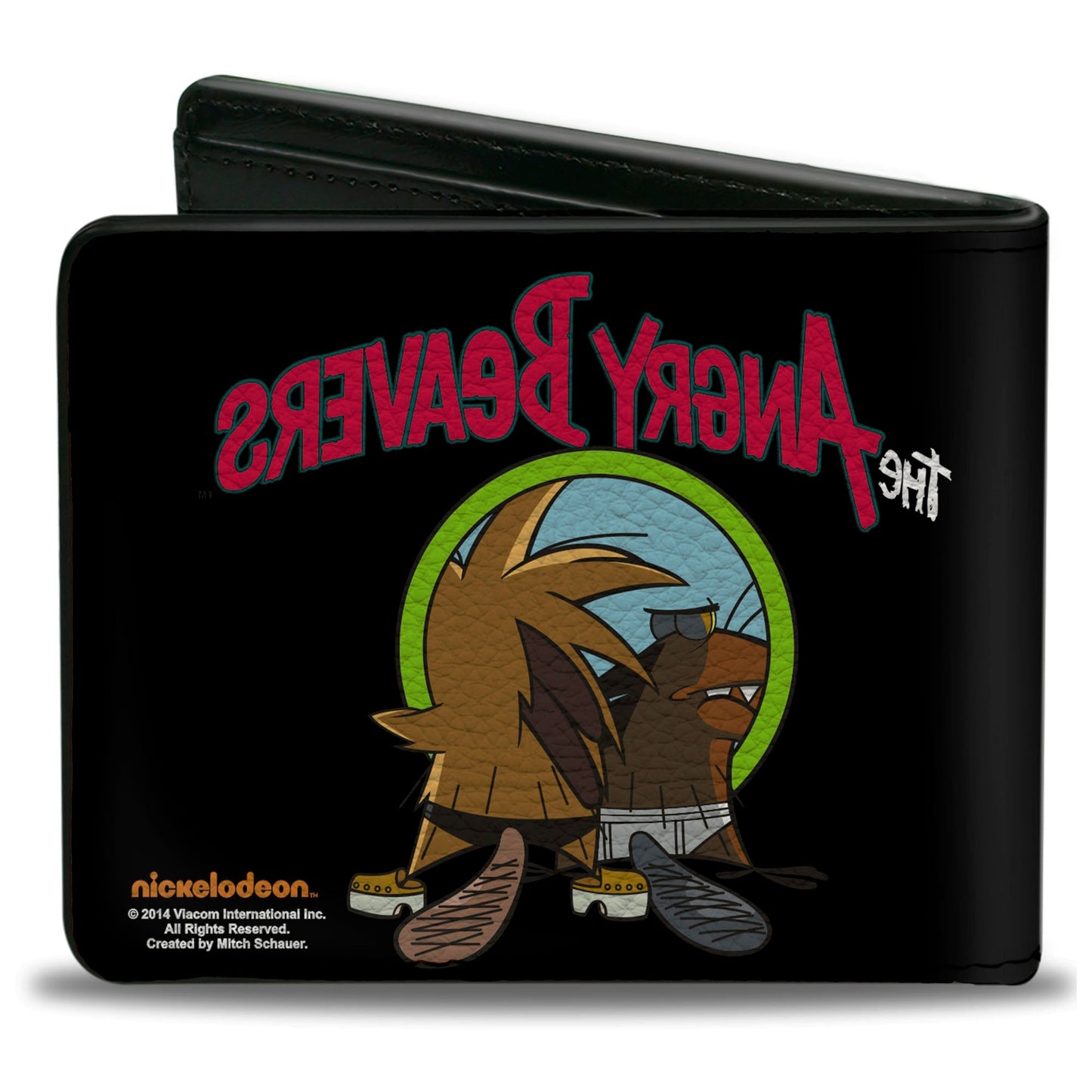 Bi-Fold Wallet - Angry Beavers Logo Front + Logo Back