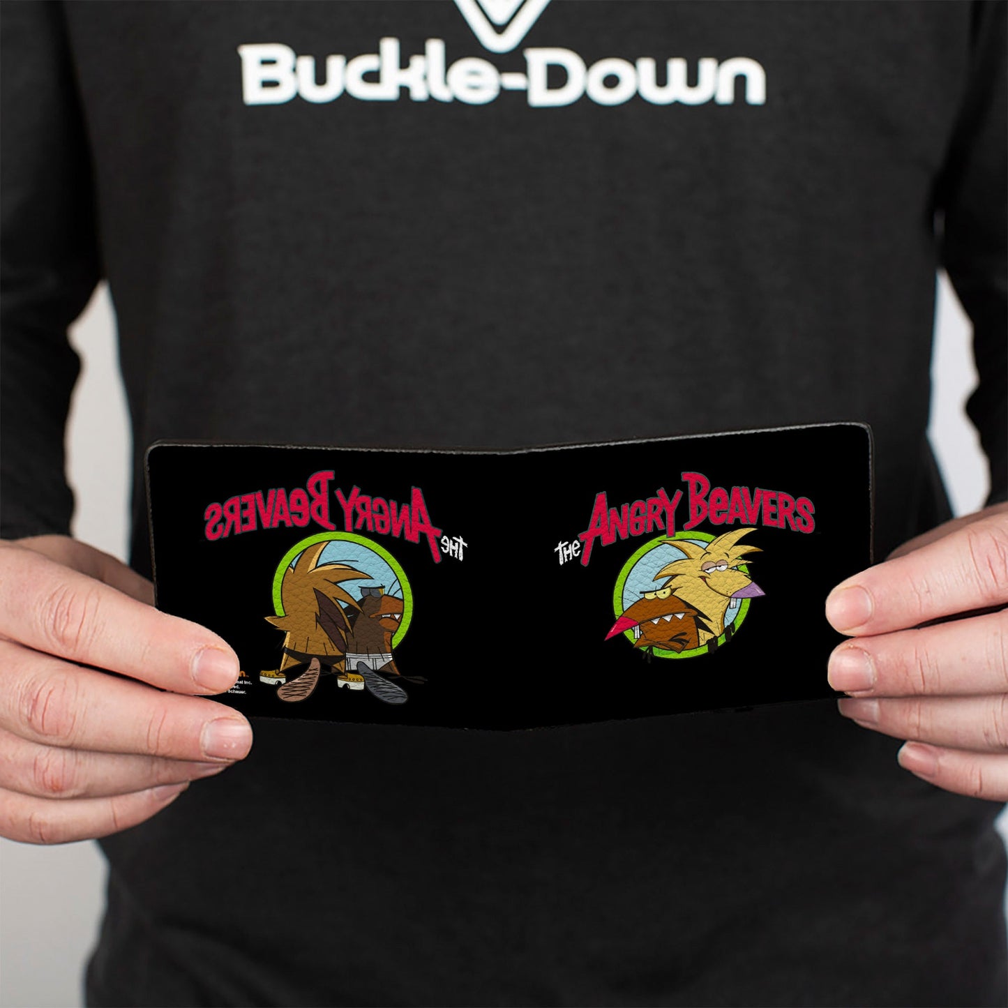 Bi-Fold Wallet - Angry Beavers Logo Front + Logo Back