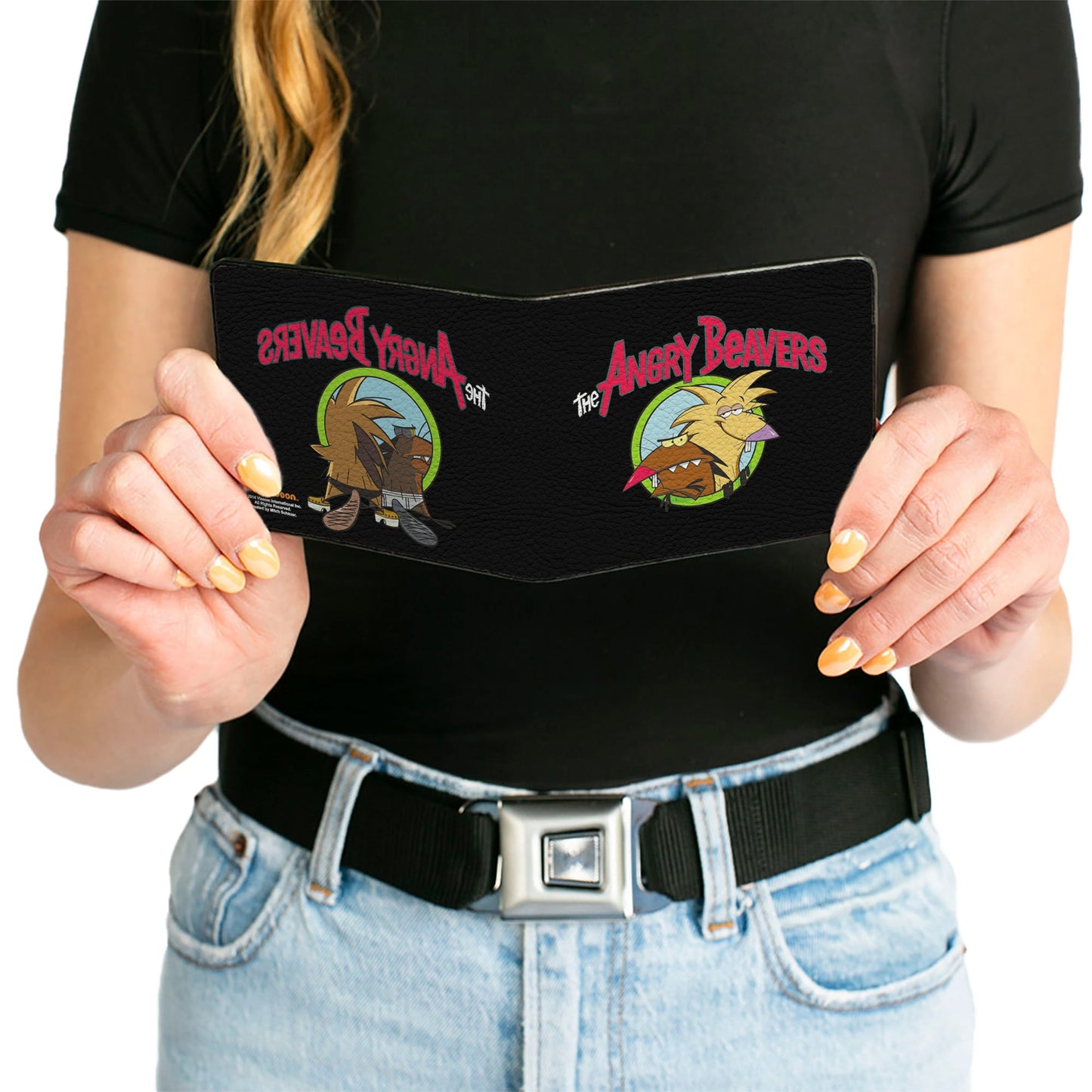 Bi-Fold Wallet - Angry Beavers Logo Front + Logo Back
