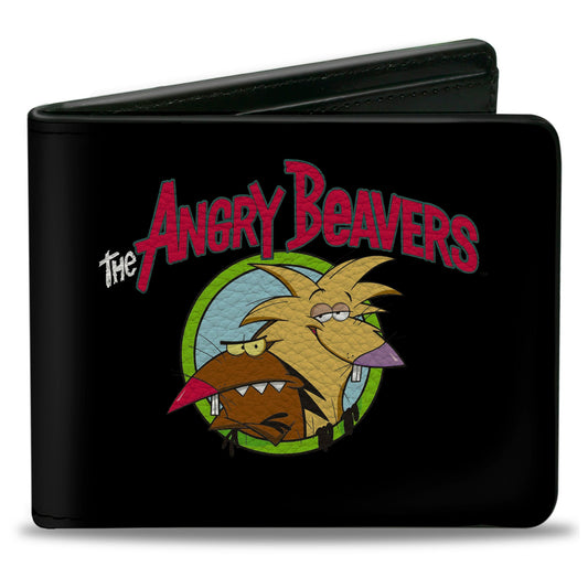 Bi-Fold Wallet - Angry Beavers Logo Front + Logo Back