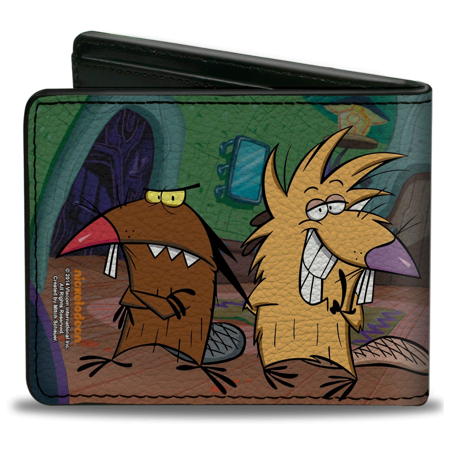 Bi-Fold Wallet - Angry Beavers Norbert & Daggett Poses