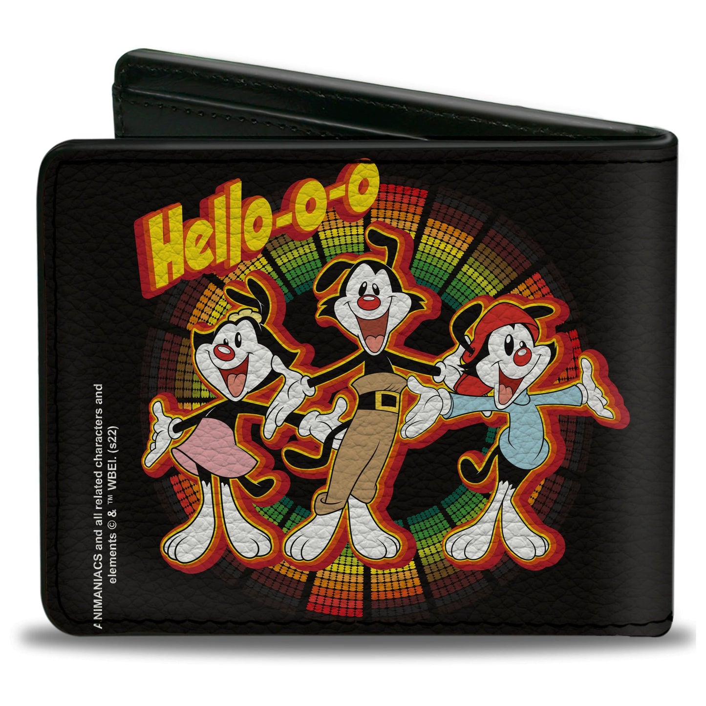 Bi-Fold Wallet - Animaniacs HELLOOO Group Pose Black Red Yellow