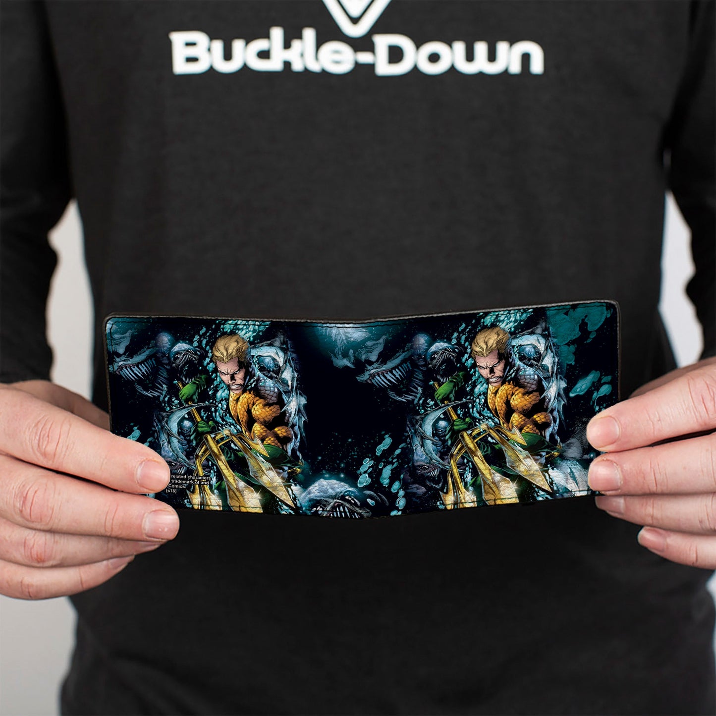 Bi-Fold Wallet - Aquaman New 52 The Trench Underwater Comic Book Cover Pose