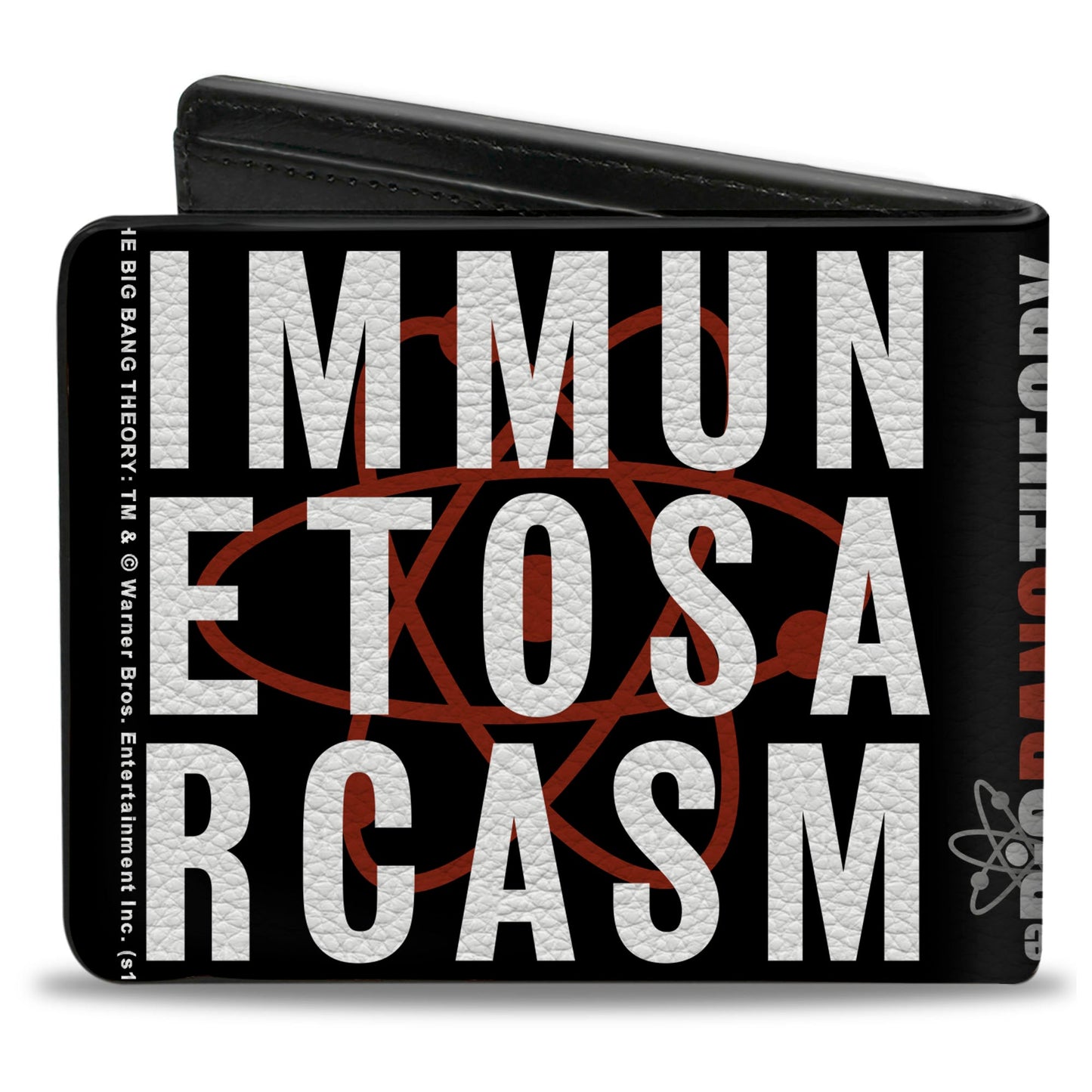 Bi-Fold Wallet - IMMUNE TO SARCASM Atom Black Red White