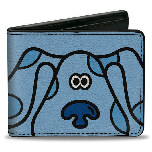 Bi-Fold Wallet - Blue's Clues Blue Face + Paw Print Blues