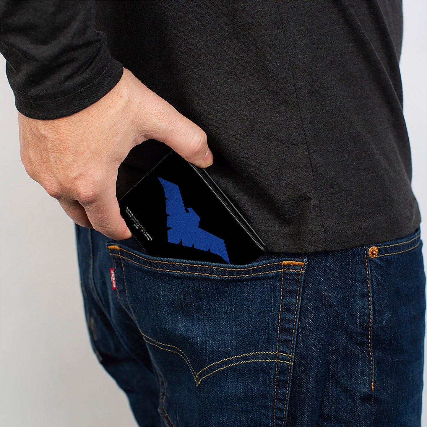 Bi-Fold Wallet - Nightwing Logo Black Blue