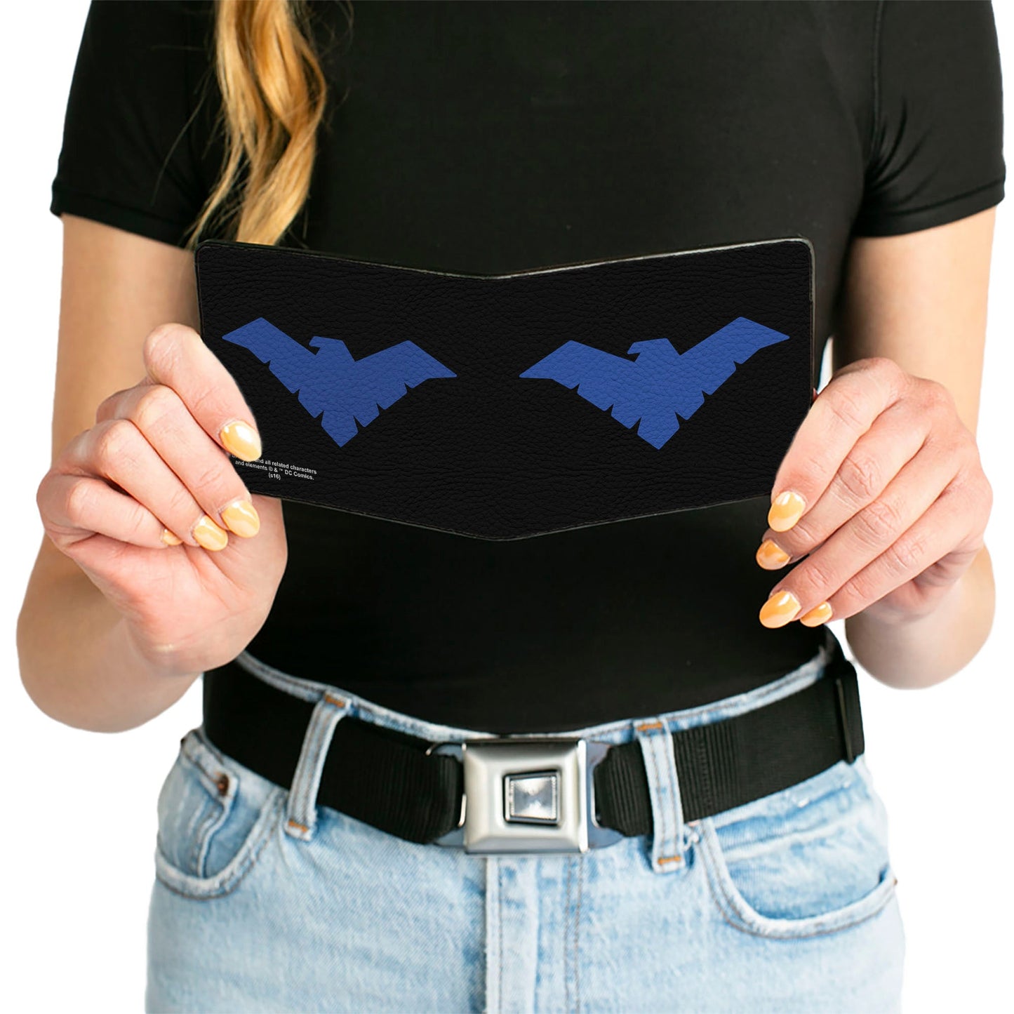 Bi-Fold Wallet - Nightwing Logo Black Blue