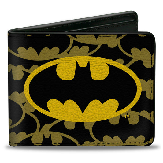 Bi-Fold Wallet - Batman Logo Centered/Stacked Logos