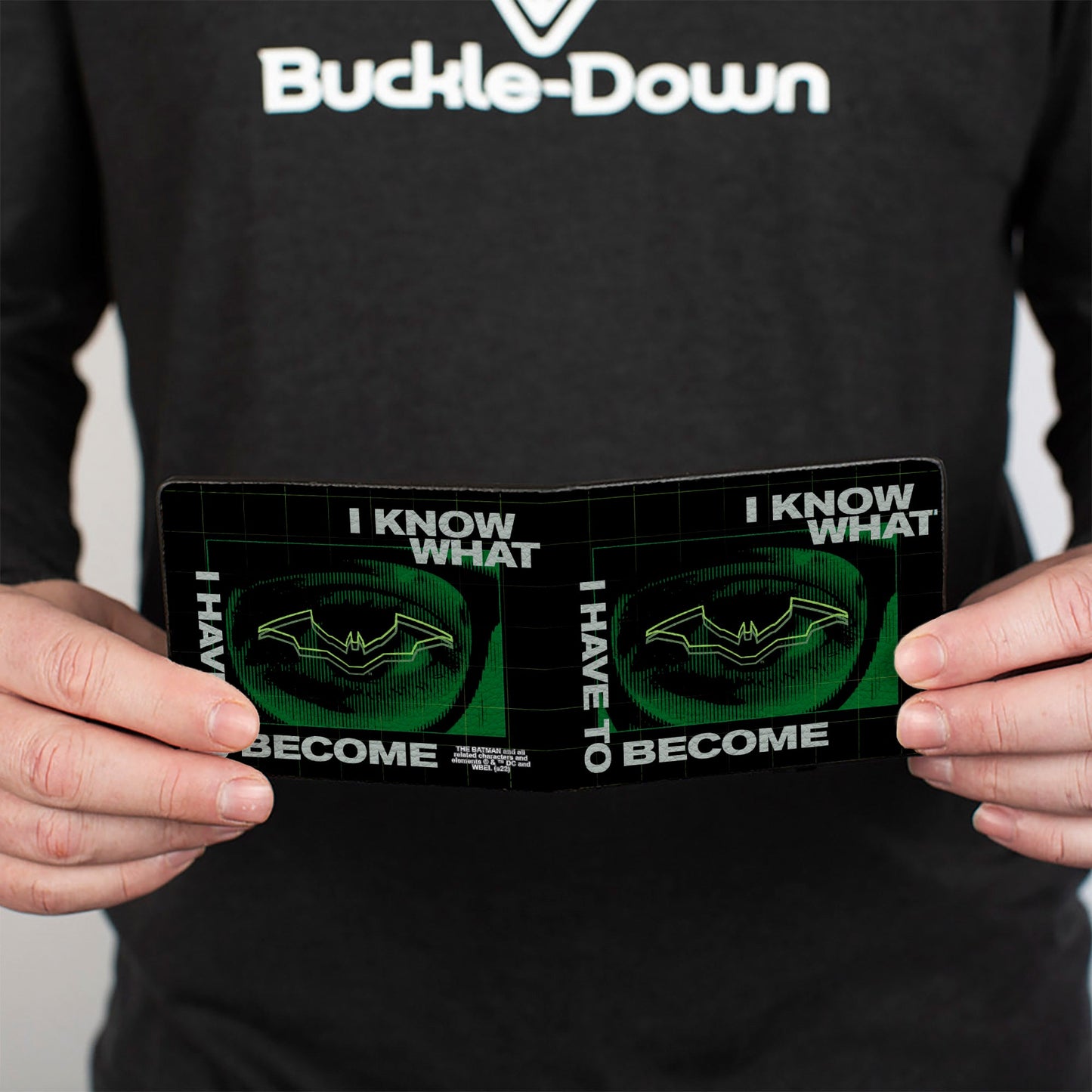 Bi-Fold Wallet - The Batman Movie Riddler I KNOW WHAT I HAVE TO BECOME Black Green White