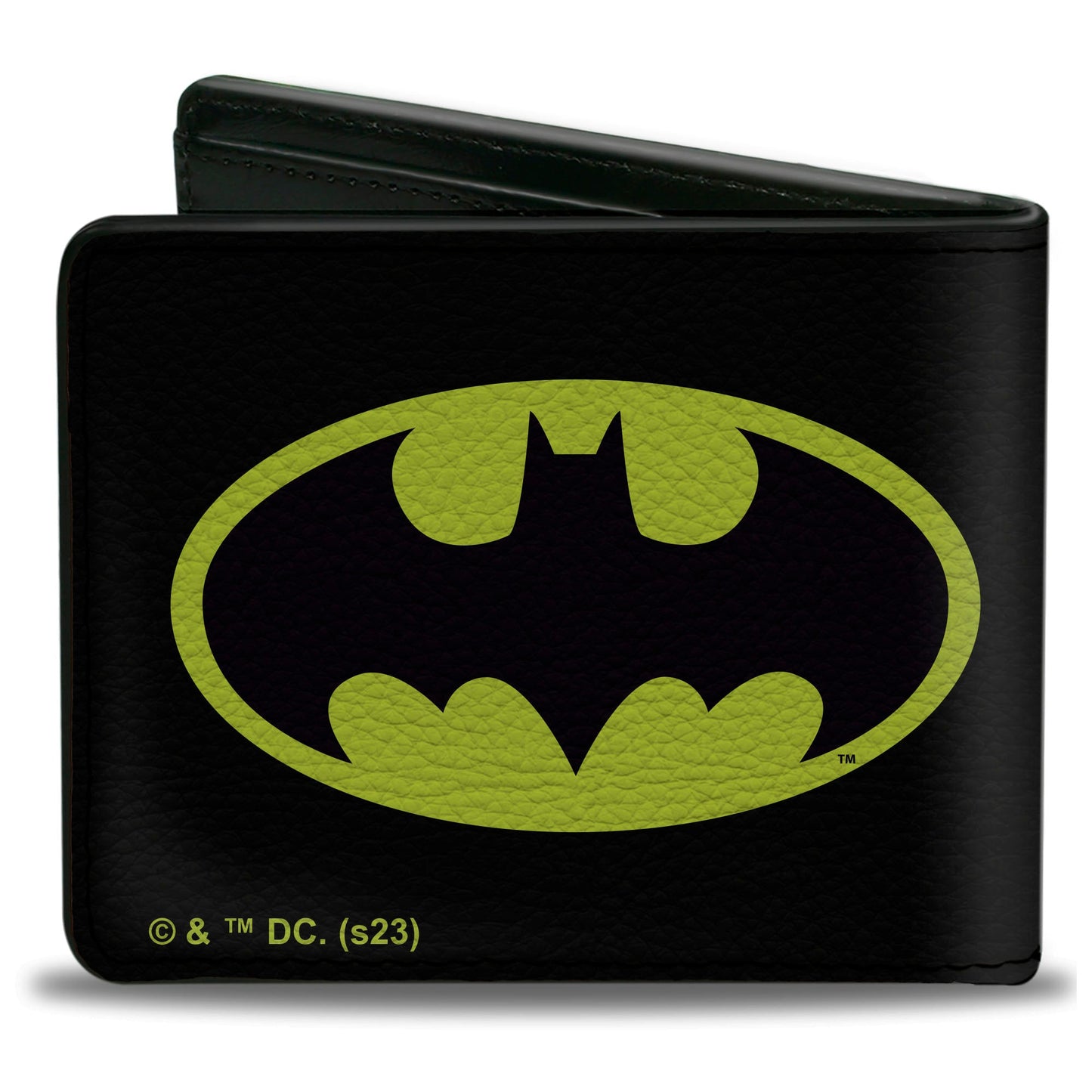 Bi-Fold  Wallet - Batman Bat Signal Logo Black/Yellow/Black