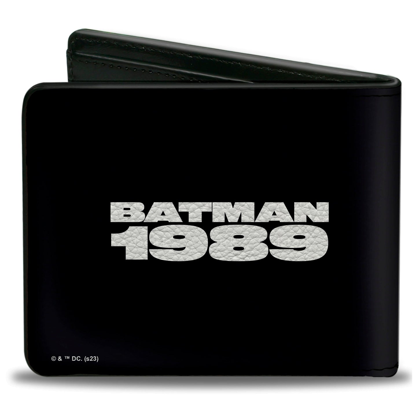 Bi-Fold  Wallet - Batman 1989 Jump Pose and Quote Black/White