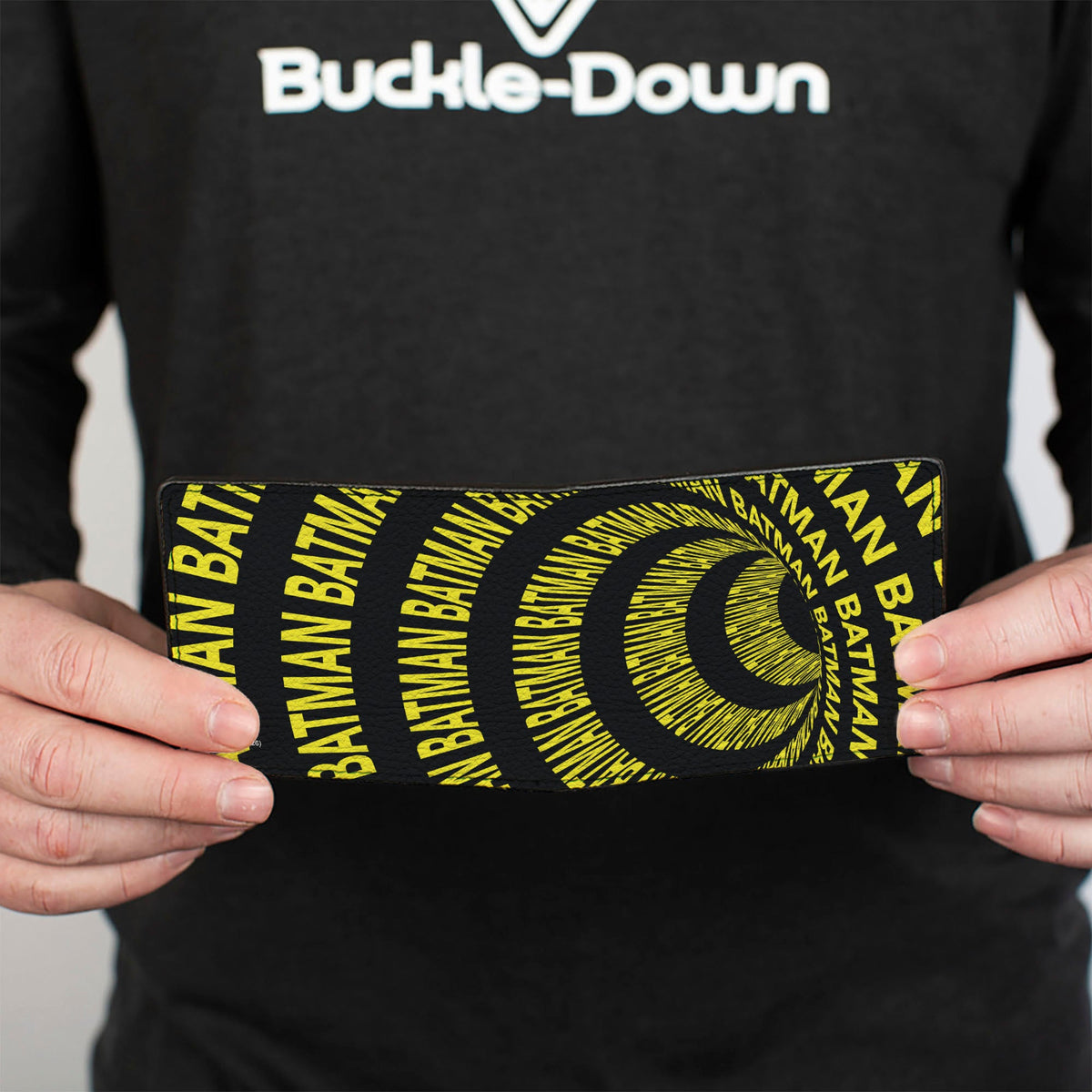 Bi-Fold  Wallet - BATMAN Text Tunnel Black/Yellow