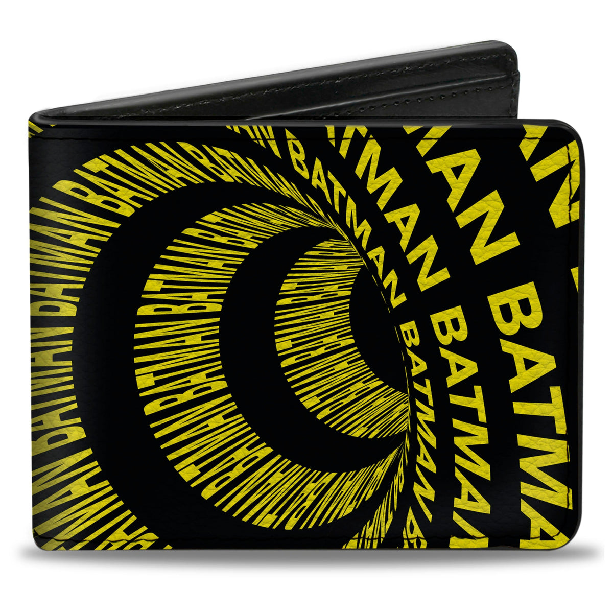 Bi-Fold  Wallet - BATMAN Text Tunnel Black/Yellow