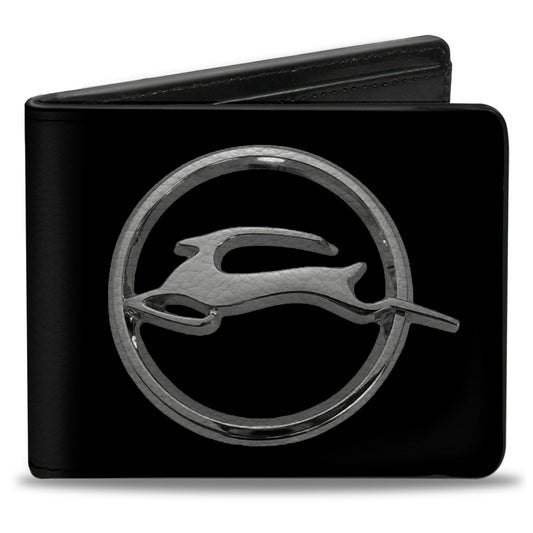 Bi-Fold Wallet - Chevrolet Impala Deer Emblem Black Silver