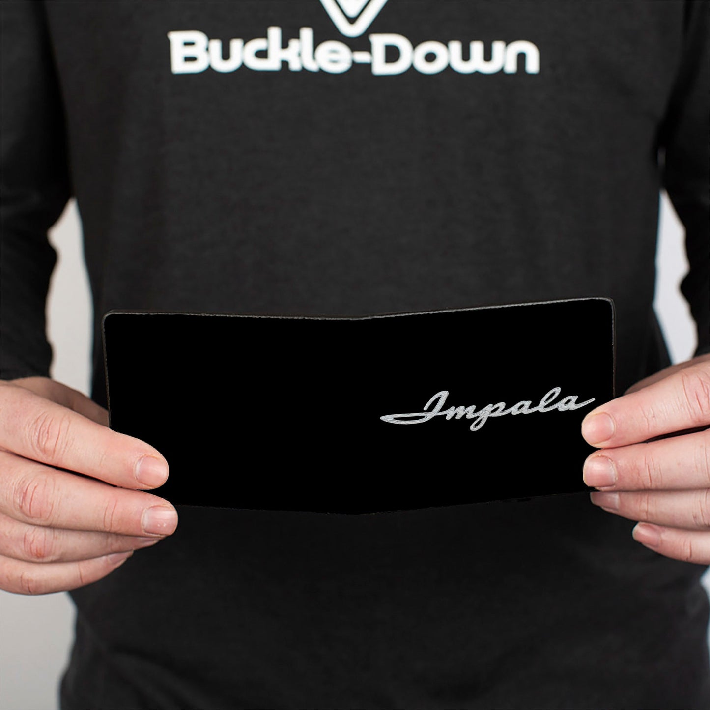 Bi-Fold Wallet - 1962 IMPALA Script Emblem Black Silver