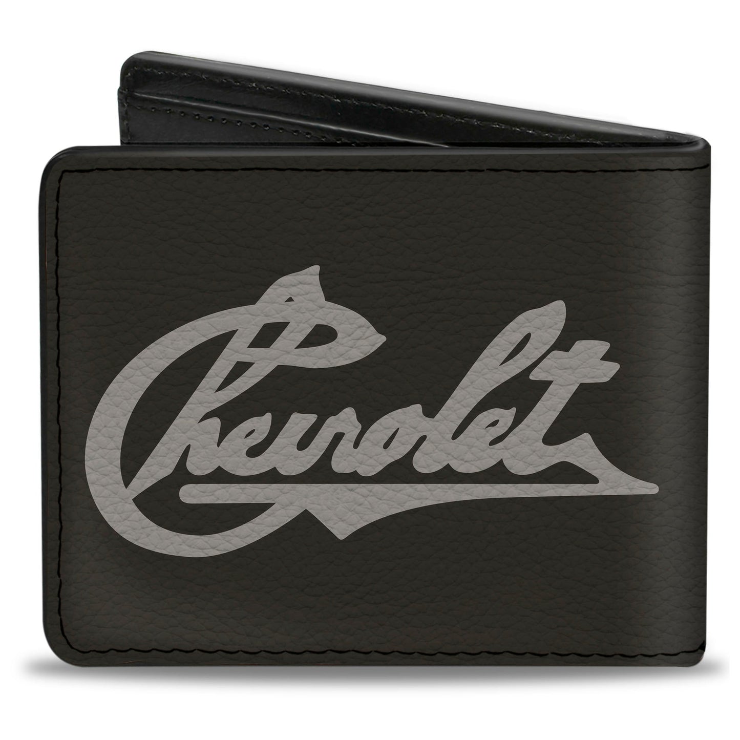 Bi-Fold Wallet - CHEVROLET Heritage Script Charcoal Tan