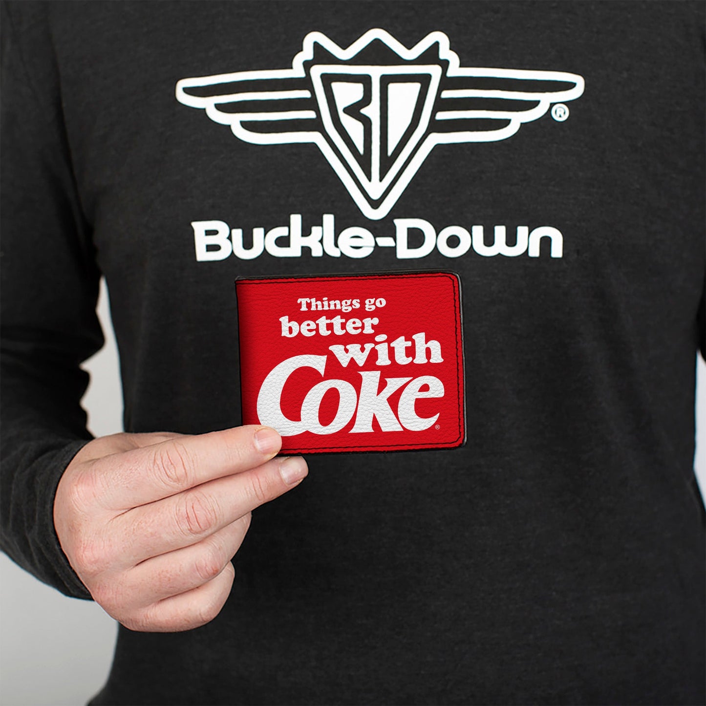 Bi-Fold Wallet - THINGS GO BETTER WITH COKE Logo Red/White
