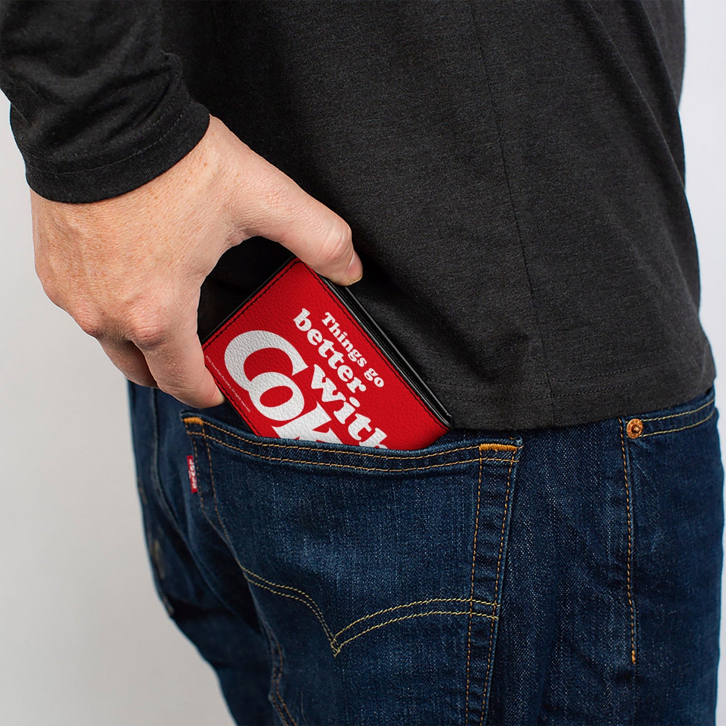 Bi-Fold Wallet - THINGS GO BETTER WITH COKE Logo Red/White