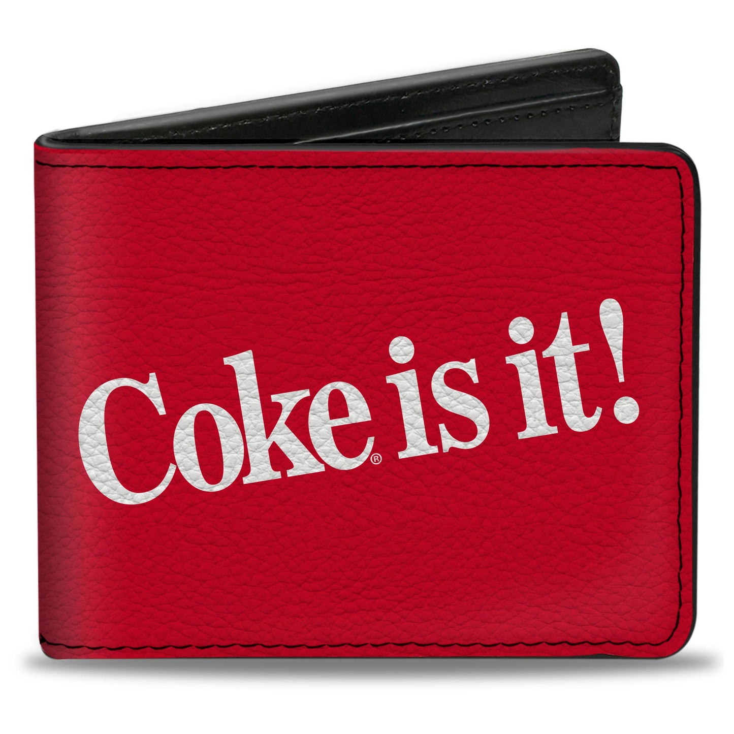 Bi-Fold Wallet - Coca-Cola COKE IS IT! Text Red/White