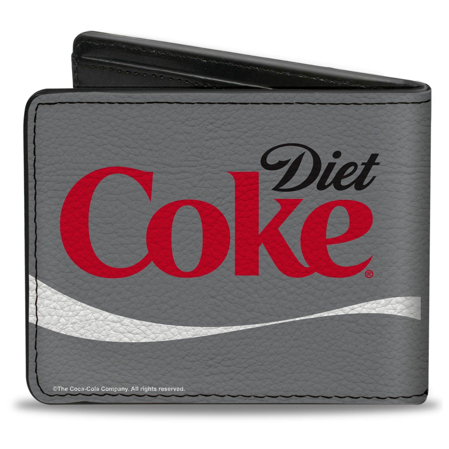 Bi-Fold Wallet - DIET COKE Ribbon Logo Gray/Black/Red/White