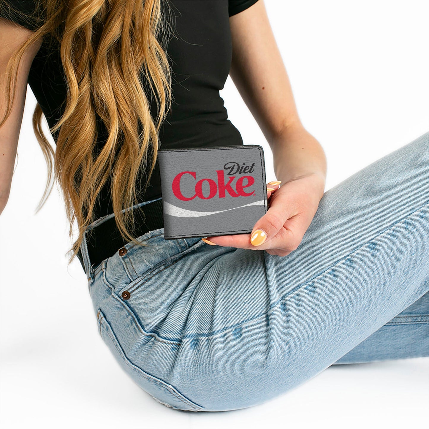 Bi-Fold Wallet - DIET COKE Ribbon Logo Gray/Black/Red/White