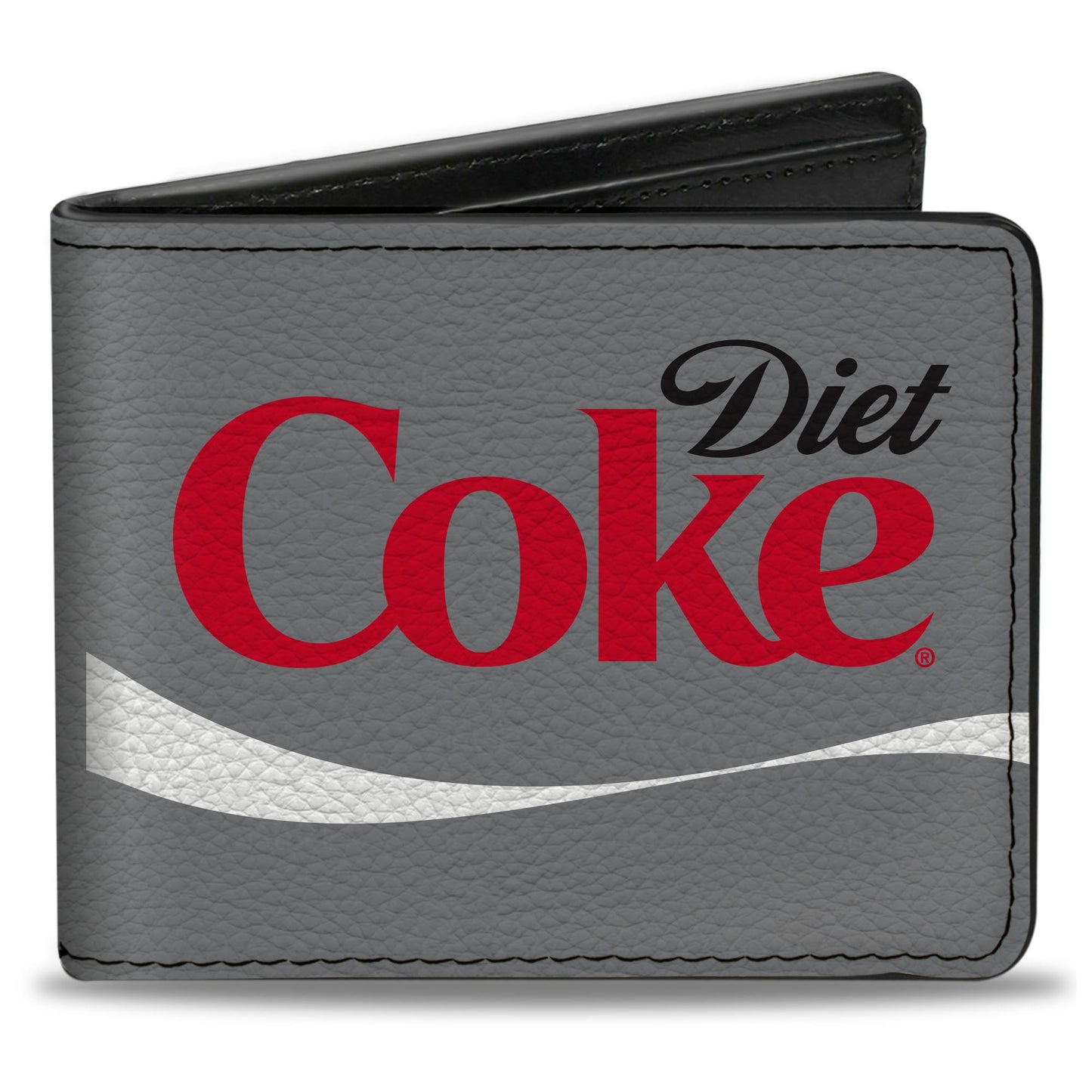 Bi-Fold Wallet - DIET COKE Ribbon Logo Gray/Black/Red/White