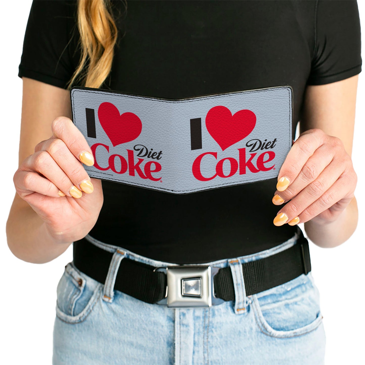 Bi-Fold Wallet - I Heart DIET COKE Text White/Black/Red