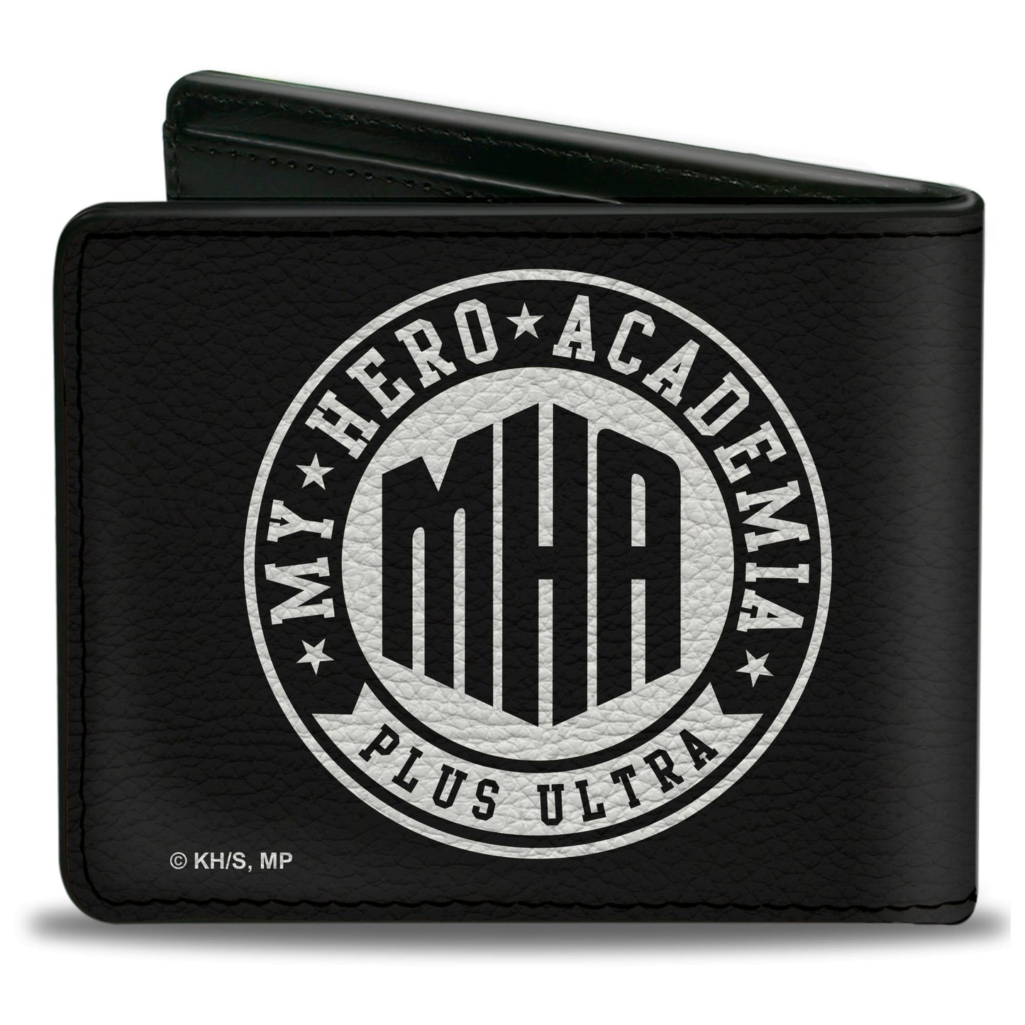 Bi-Fold Wallet - MY HERO ACADEMIA PLUS ULTRA Round Logo Black/White