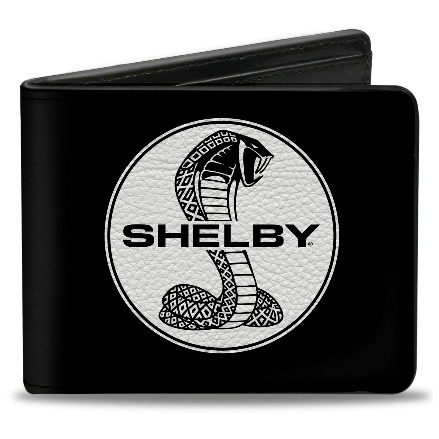 Bi-Fold Wallet - SHELBY Tiffany Split + Signature Black White