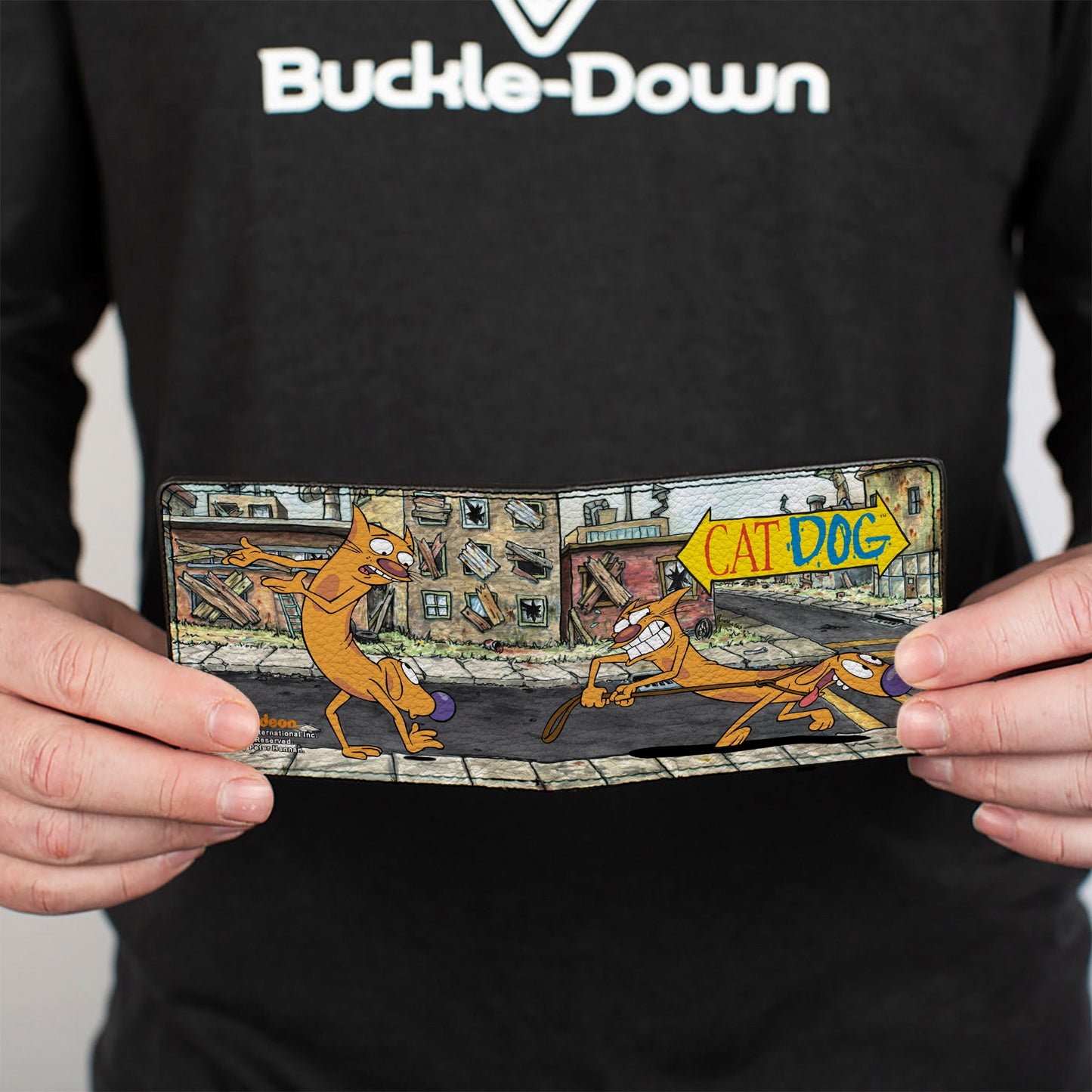 Bi-Fold Wallet - CATDOG Let's Go This Way Poses