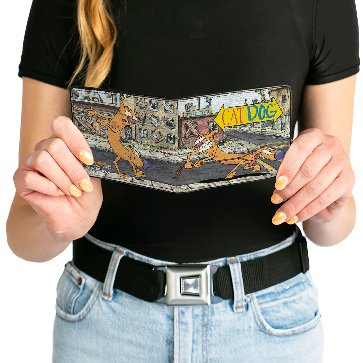 Bi-Fold Wallet - CATDOG Let's Go This Way Poses