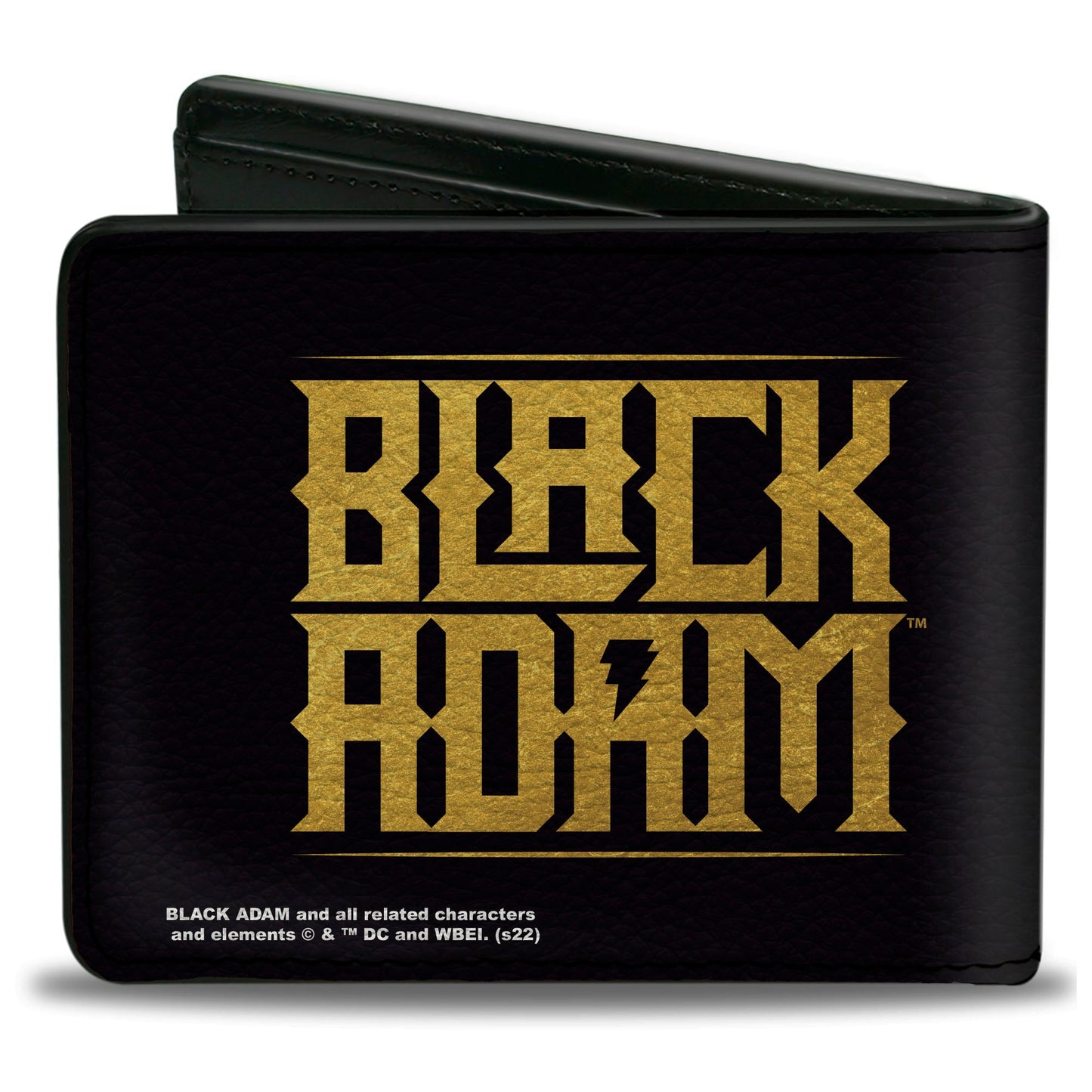 Bi-Fold Wallet - Black Adam Pose + Title Logo Black Yellows