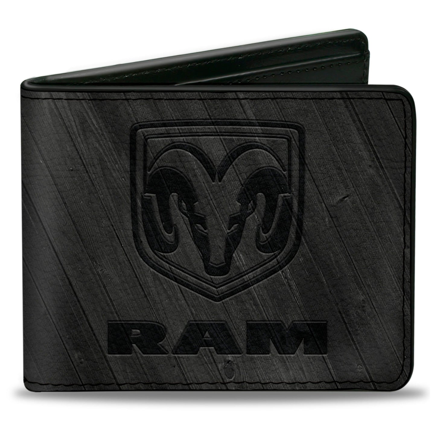 Bi-Fold Wallet - RAM Logo Wood Grain Grays
