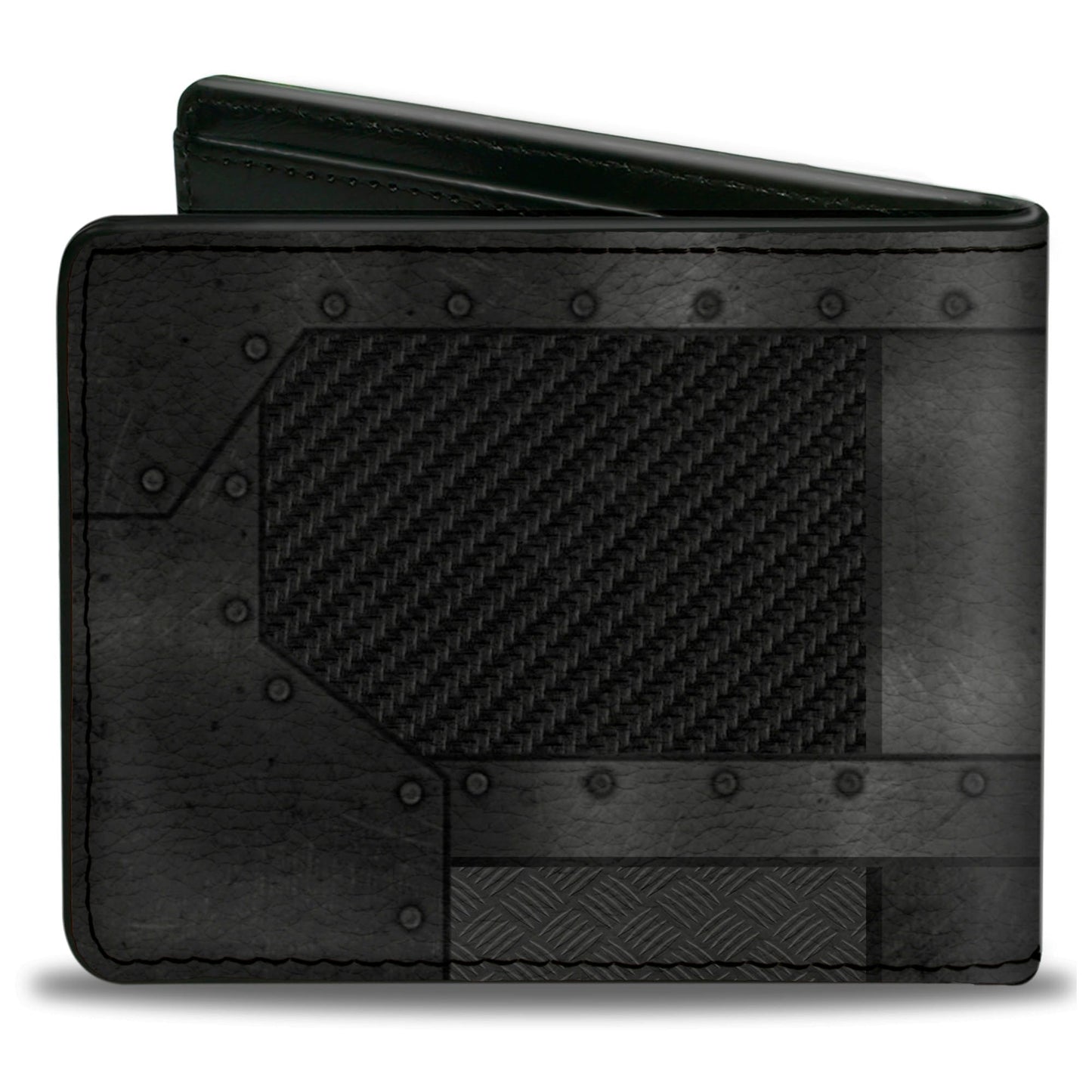 Bi-Fold Wallet - RAM Logo Armor Black Grays Silvers