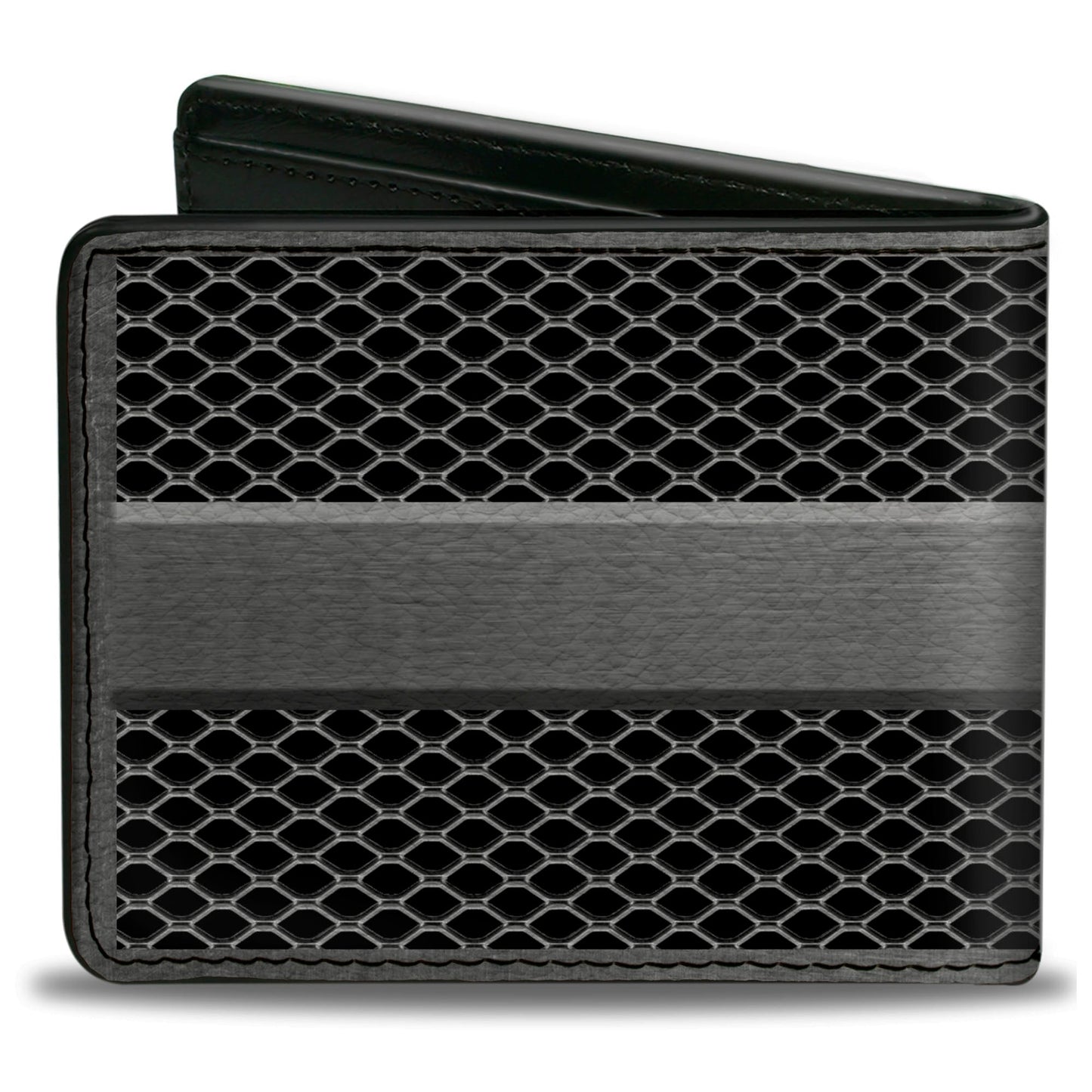 Bi-Fold Wallet - RAM Logo Grill Silvers Black